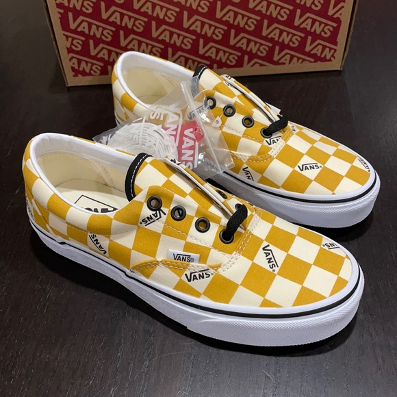 Vans Era Big Check Yolk Yellow - Picture 1 of 5